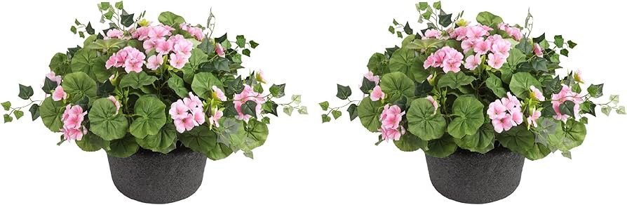 Haute Decor Adjustable Pink Wild Geranium Urn Planter Fillers | Amazon (US)