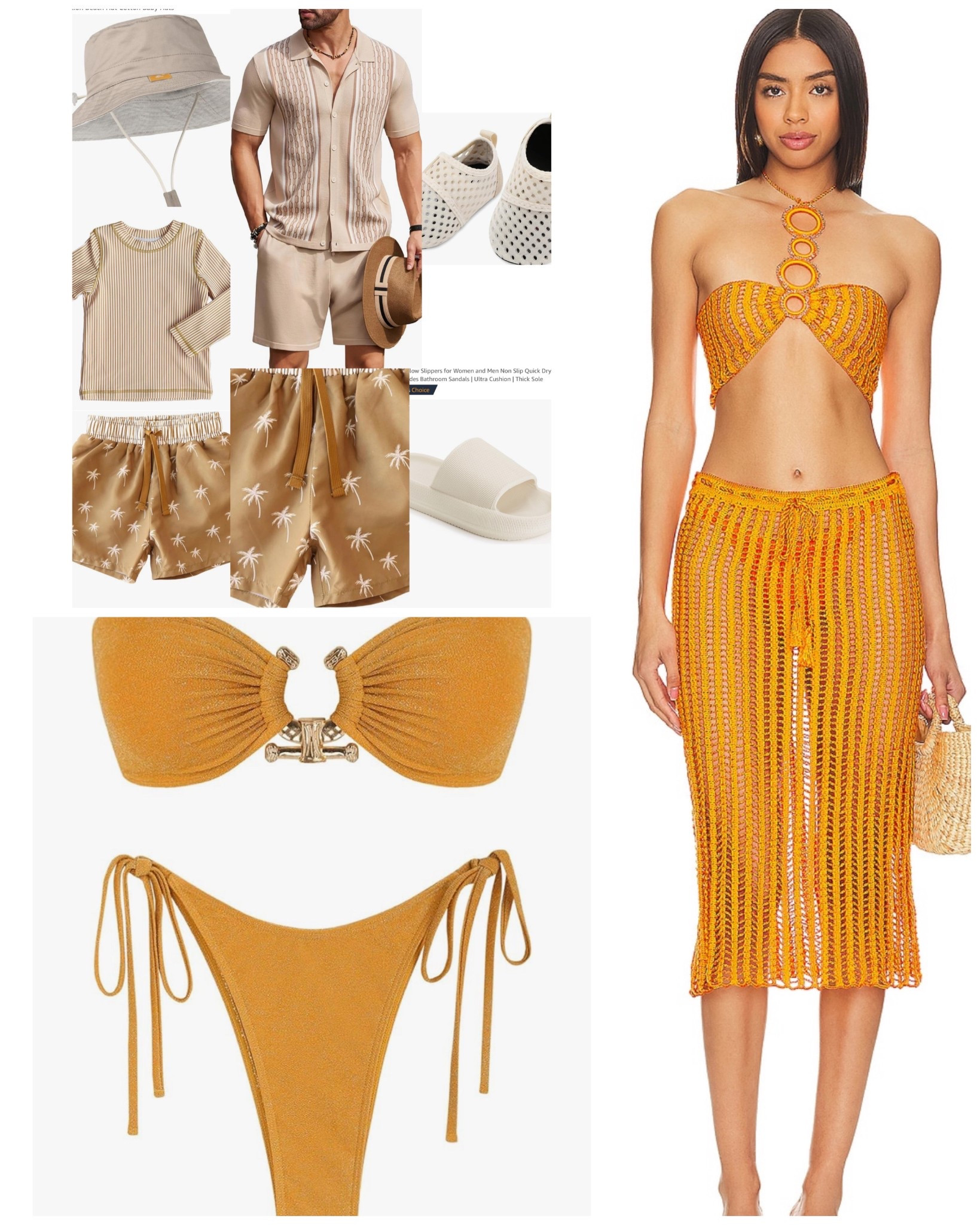 How I styled my burnt orange vacation look to compliment the colors of my husband & son’s neutral outfits! 

#LTKFamily #LTKMens #LTKBaby