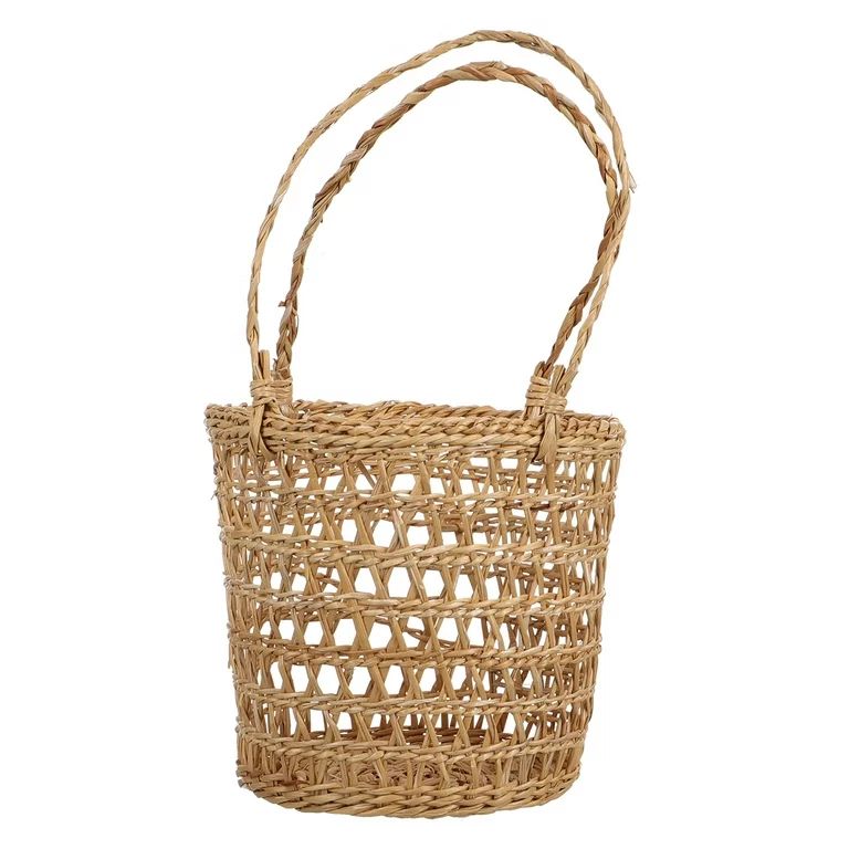 NUOLUX Basket Basket Strawfor Baskets Handle Flower Picnic Woven Storage Bag Mini Easter Belly Se... | Walmart (US)