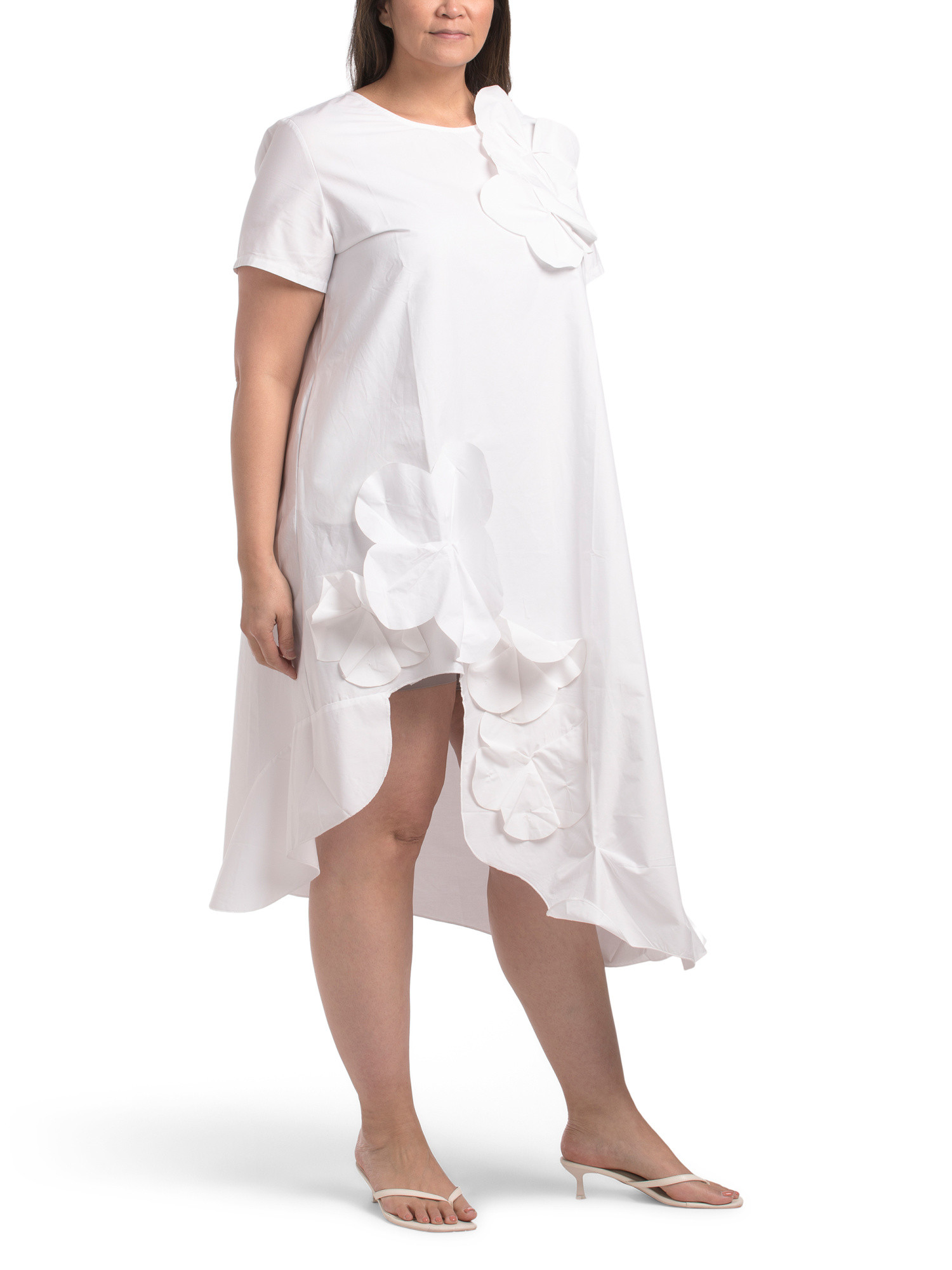 Plus A-line 3d Floral Dress | TJ Maxx