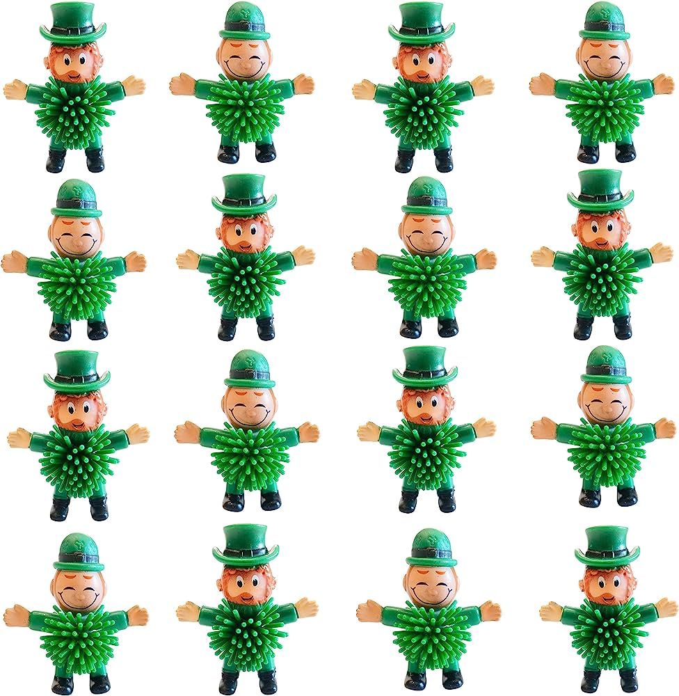 16Pcs St Patrick's Day Porcupine Toys,Squeeze Miniatures Toys Stress Relief Boys Balls Fidget Toy... | Amazon (US)