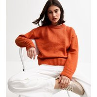 Women's Orange Crew Neck Long Sleeve Jumper New Look | New Look (UK)