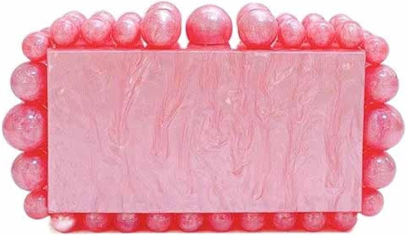 Acrylic Evening Handbag Women Pearl Clutch Bag Acrylic pearl shoulder bag satchel Square Box Cros... | Amazon (US)