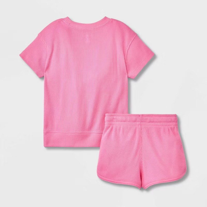 Toddler Boys' 2pc Short Sleeve Thermal T-Shirt and Pull-On Shorts Set - Cat & Jack™ | Target