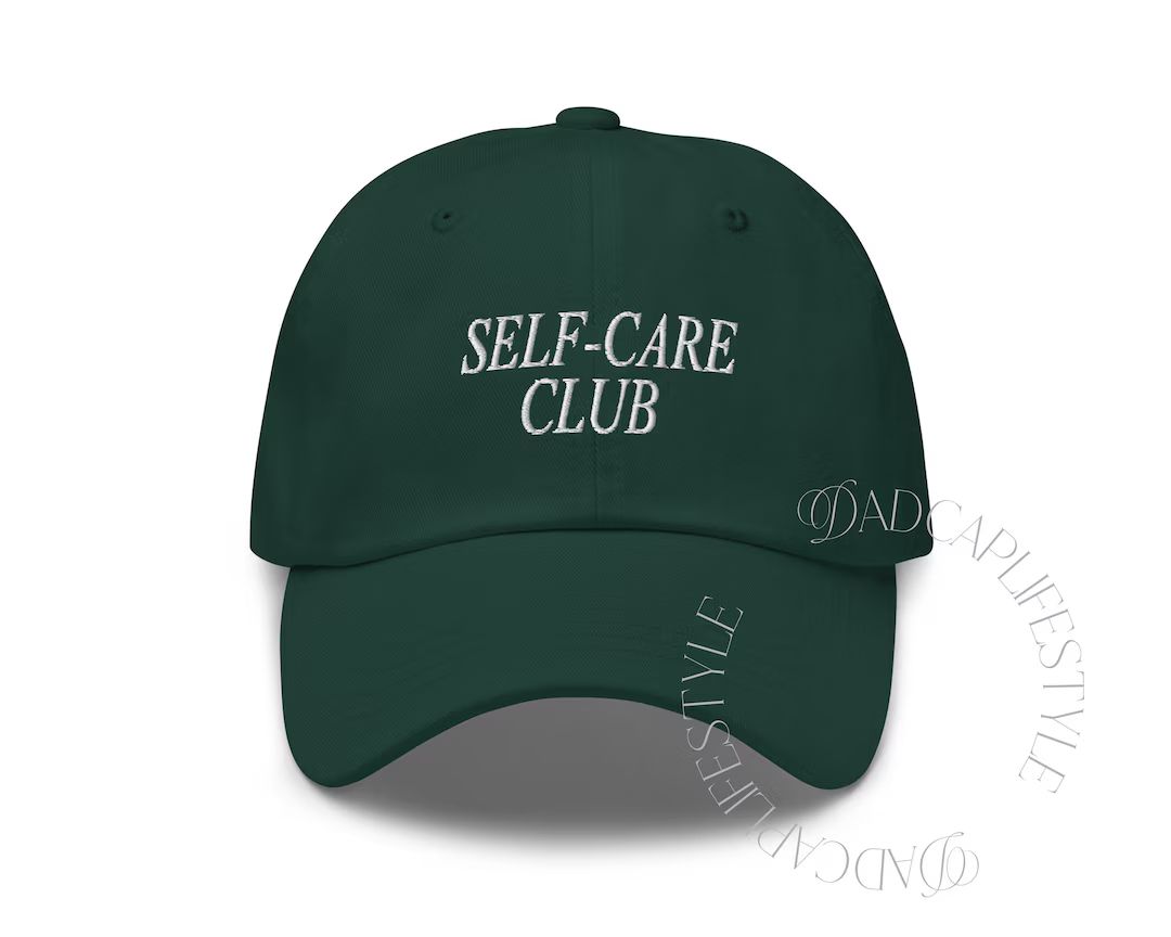 Self Care Club Dad Hat Embroidered Aesthetic Baseball Cap - Etsy | Etsy (US)