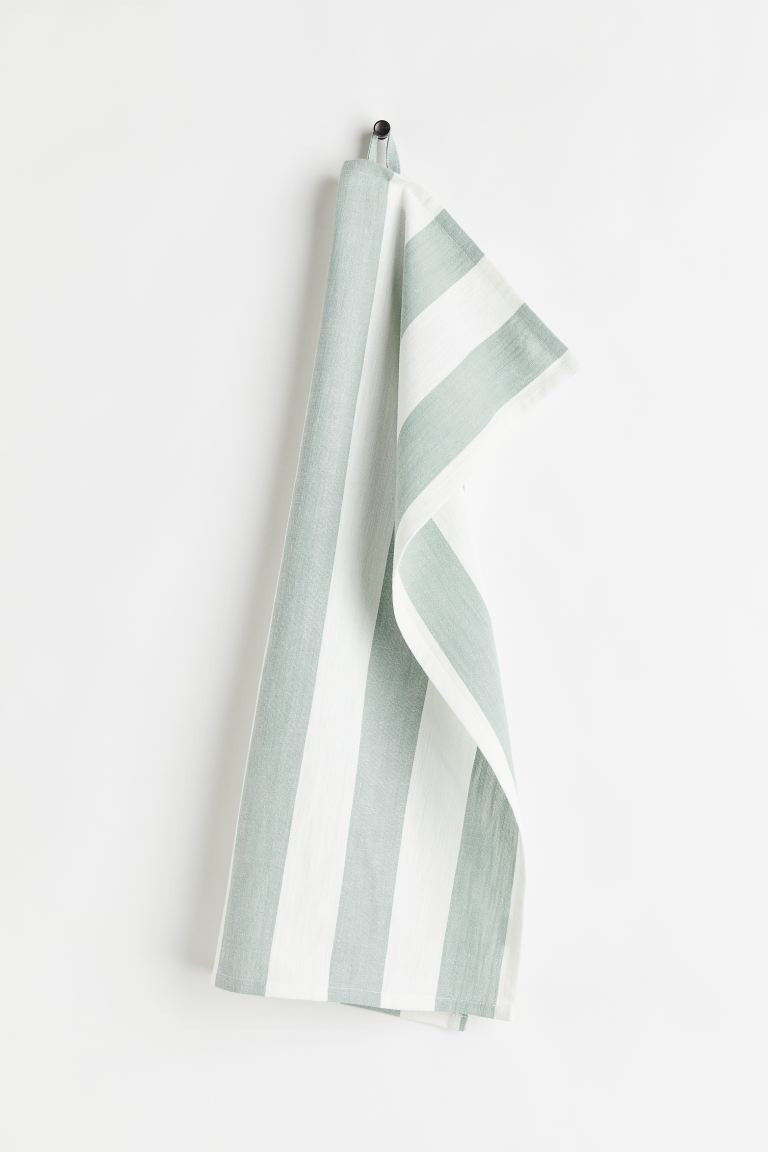 Striped Linen-blend Tea Towel | H&M (US + CA)