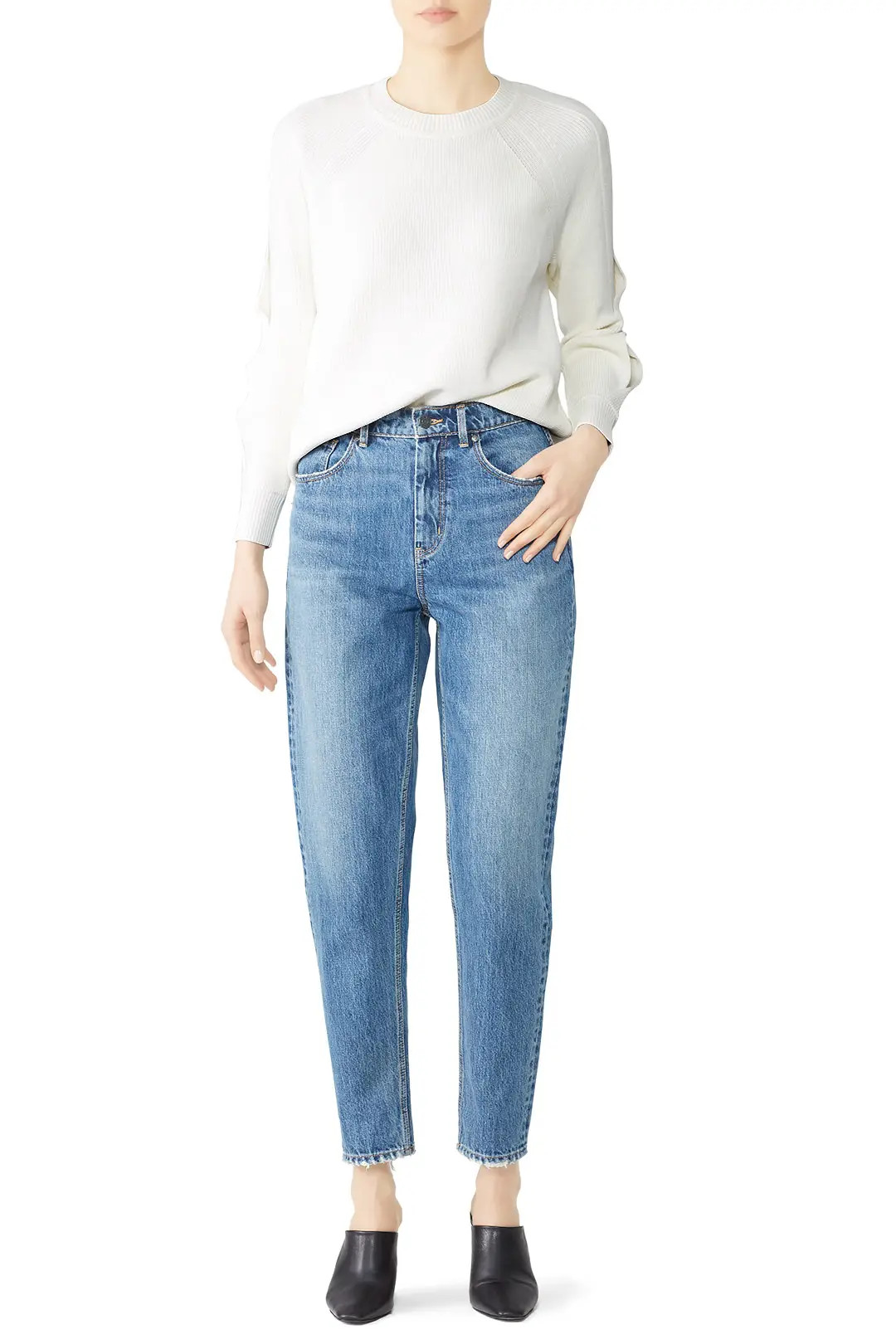 La Vie Rebecca Taylor Emilie High Waisted Jeans | Rent The Runway