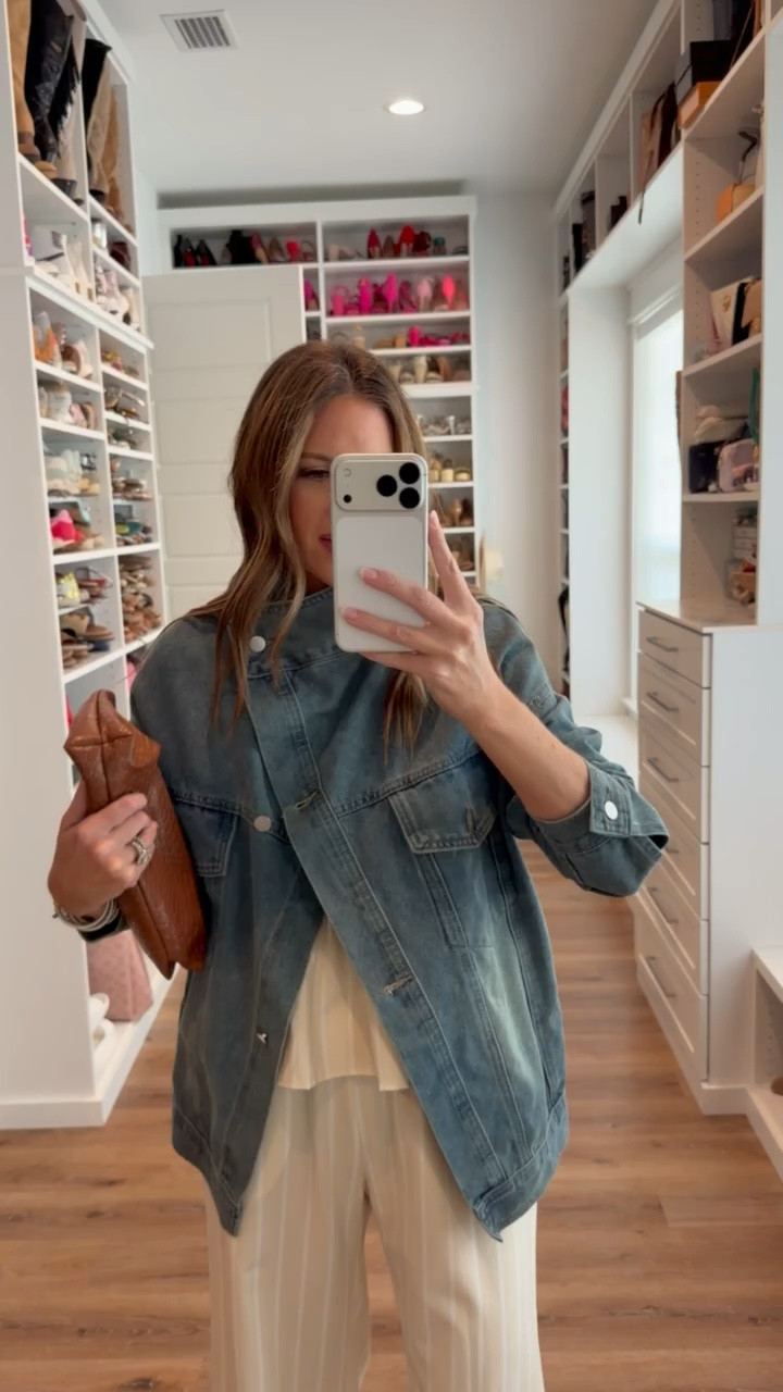 In a small jacket, small set, sandals, clutch and accessories - fits tts.

#LTKootd #LTKgrwm #LTKSeasonal