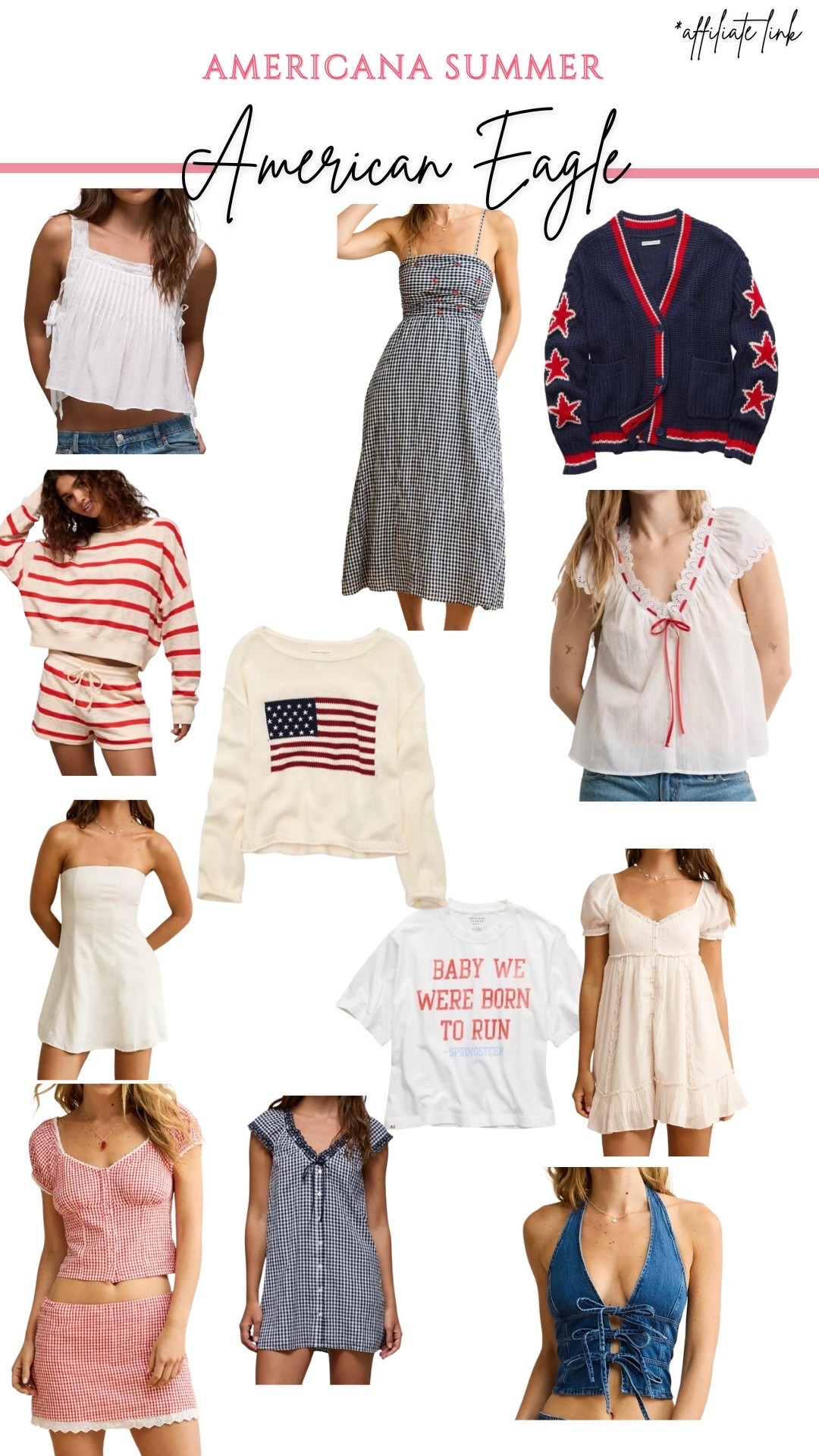 American Eagle Americana Summer trend finds! Perfect for Memorial Day and the Fourth of July!