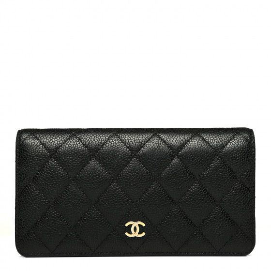 CHANEL

Caviar Quilted Yen Wallet Black | Fashionphile