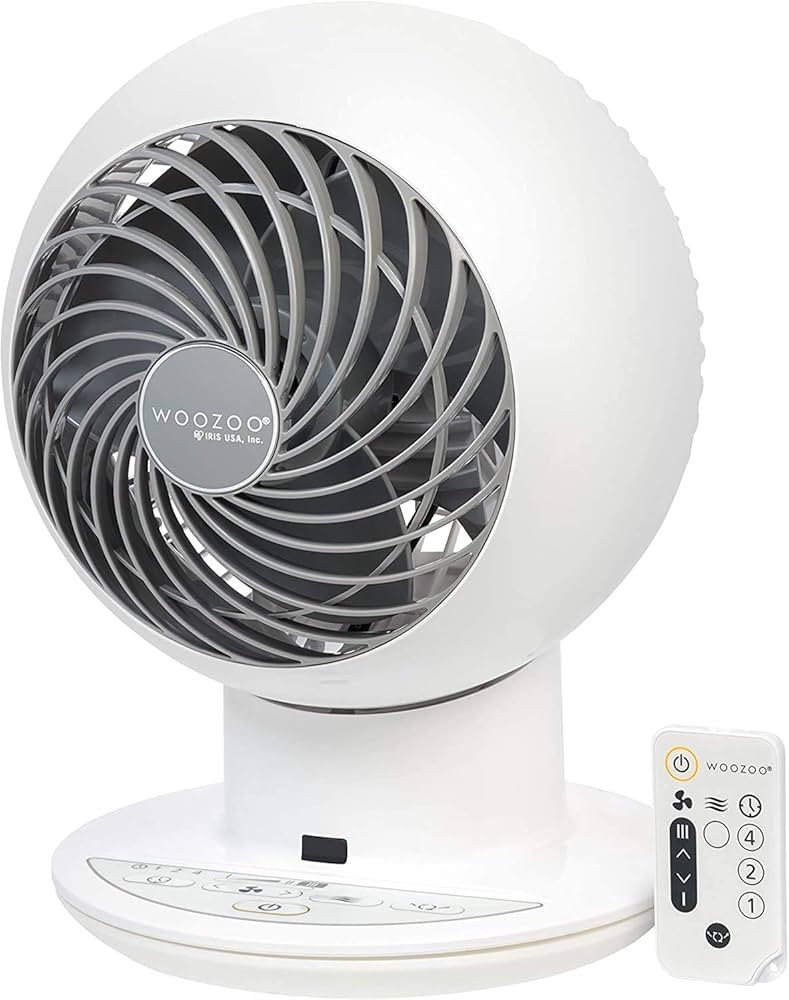 IRIS USA WOOZOO Air Circulator Fan with Remote, Oscillating, 5 Speeds, Quiet Motor, Small Fan for... | Amazon (US)