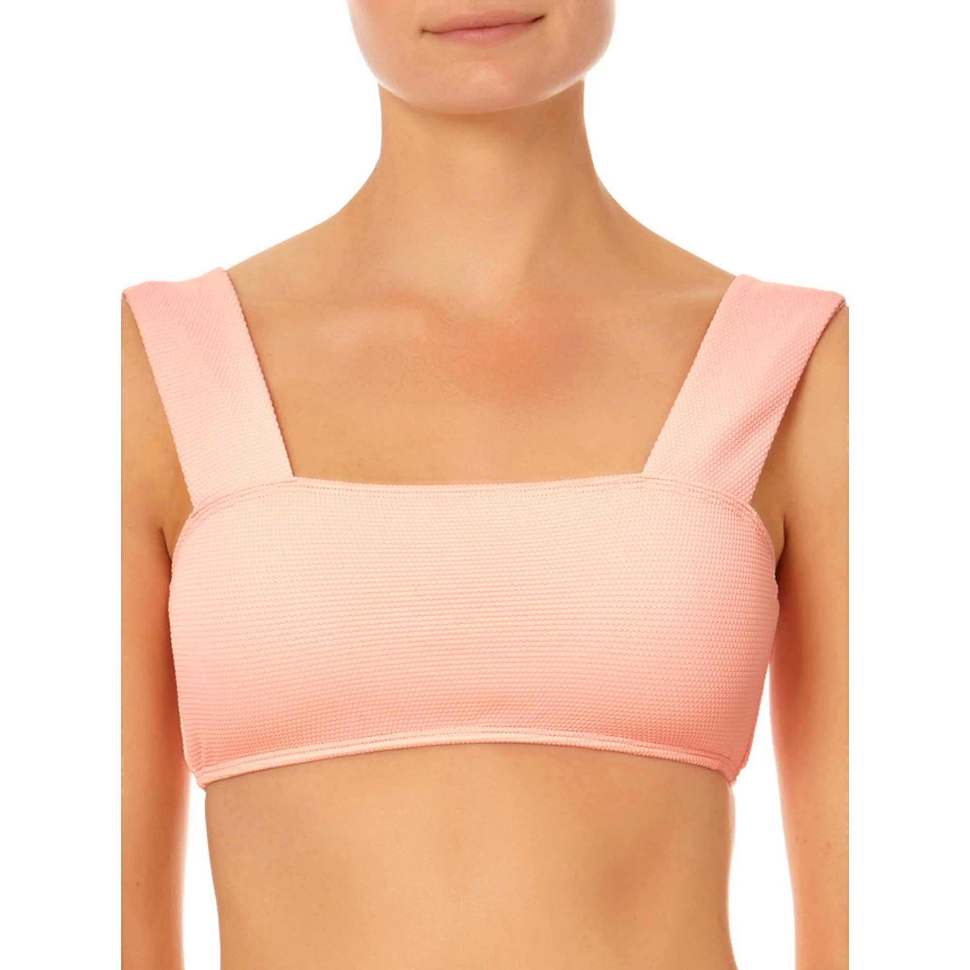 No Boundaries Juniors’ Square Neck Bralette Bikini Swim Top | Walmart (US)