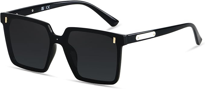 LYZOIT Modern Oversized Square Sunglasses Women Men Retro Womens Rimless Big Sun Glasses UV Prote... | Amazon (US)