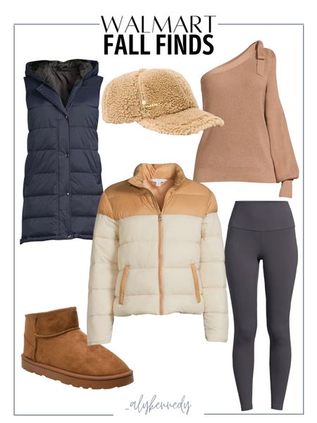 Walmart fall fashion, fall style, puffer vest, puffer coat, Ugg dupes, sweater, leggings

#LTKsalealert #LTKstyletip #LTKSeasonal