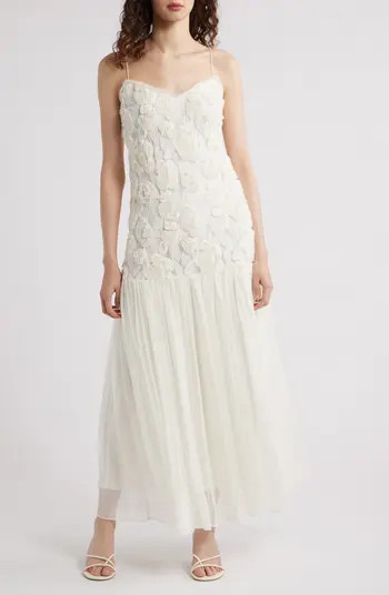 Lucy Paris Arwen Floral Dropped Waist Maxi Dress | Nordstrom | Nordstrom