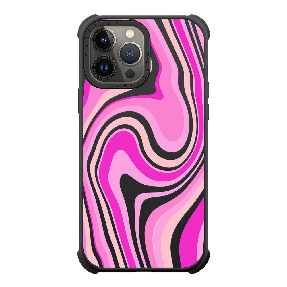 pink swirls transparent pattern | Casetify
