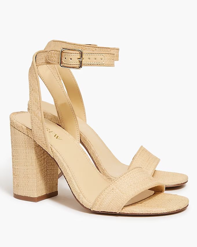 Woven heeled sandals | J.Crew Factory