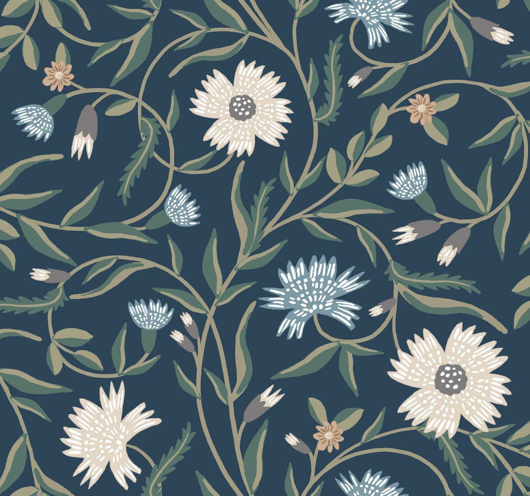 Rifle Paper Co. Aster Wallpaper & Reviews | Wayfair | Wayfair North America