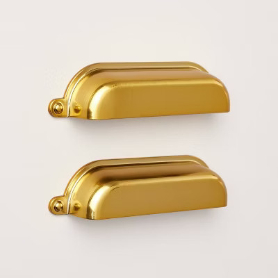 Vintage Library Drawer Bin Pulls (Set of 2) - Hearth & Hand™ with Magnolia | Target