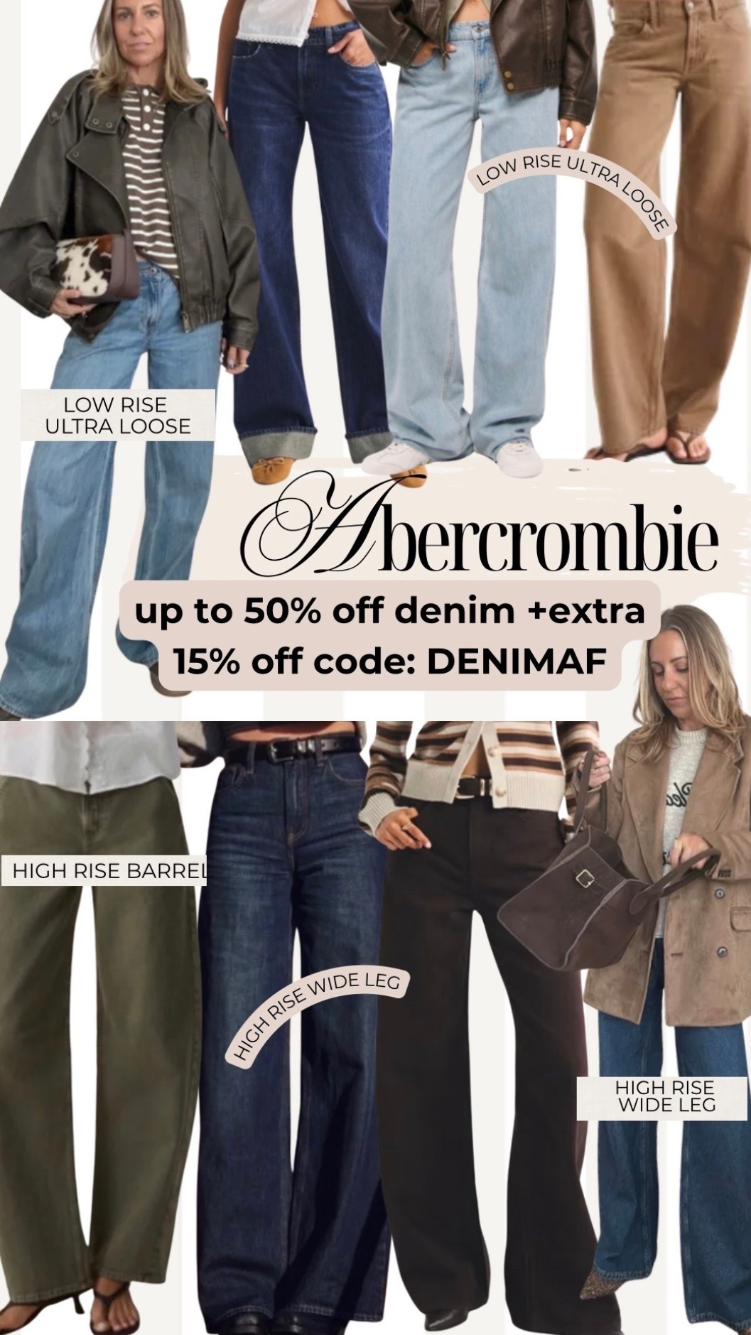 Abercrombie denim sale!!

Up to 50% off denim + extra 15% off code DENIMAF

#LTKgrwm #LTKSaleAlert #LTKootd