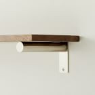 Linear Burnt Wax Wood Wall Shelves with Jordan Brackets | West Elm (US)