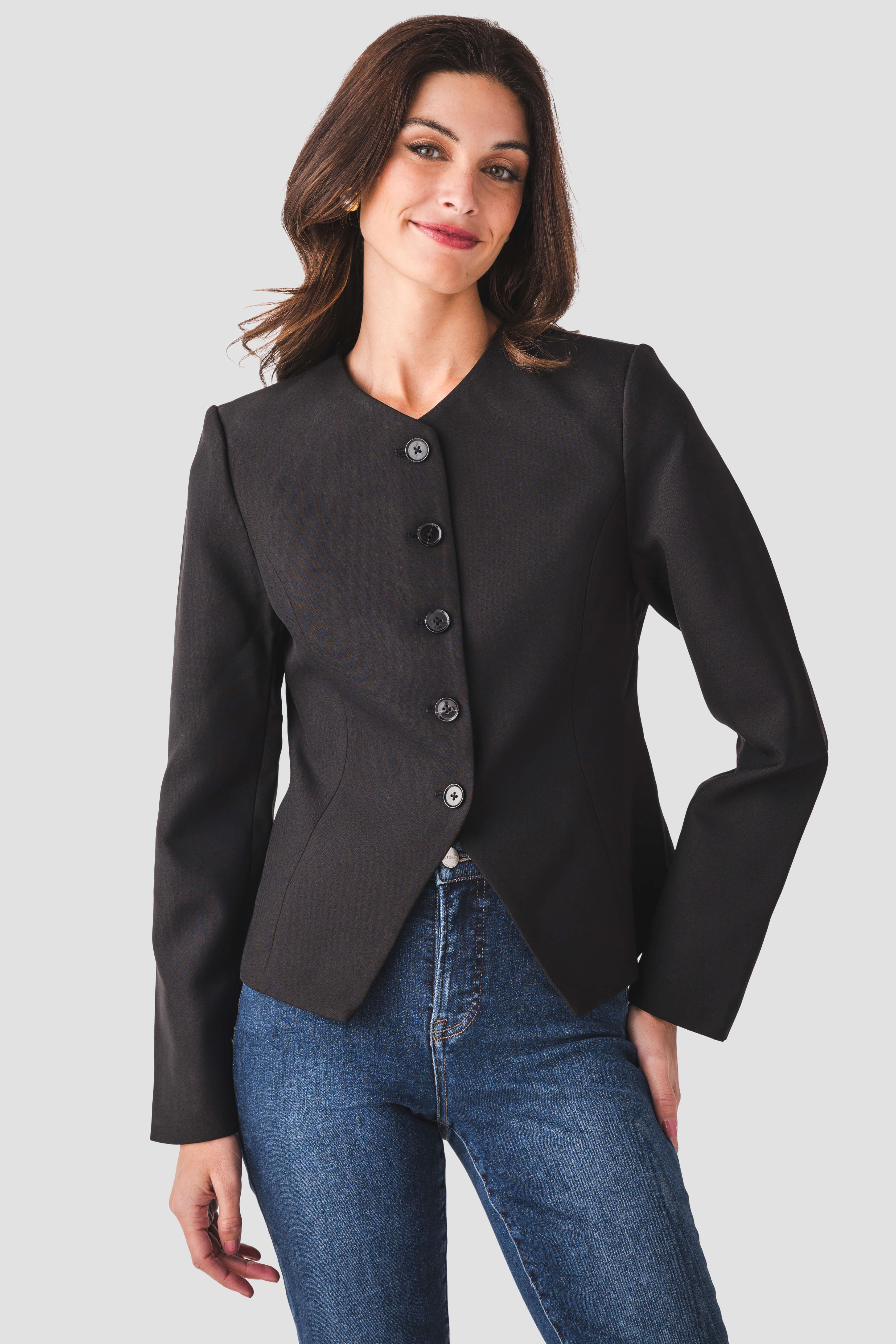 Fore Collection Round Neck Blazer | Social Threads
