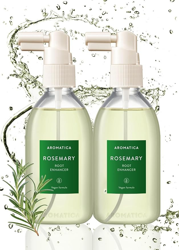 AROMATICA Rosemary Root Enhancer (2 Pack) 3.38oz/100ml – Dry Scalp Treatment with Rosemary Oil ... | Amazon (US)
