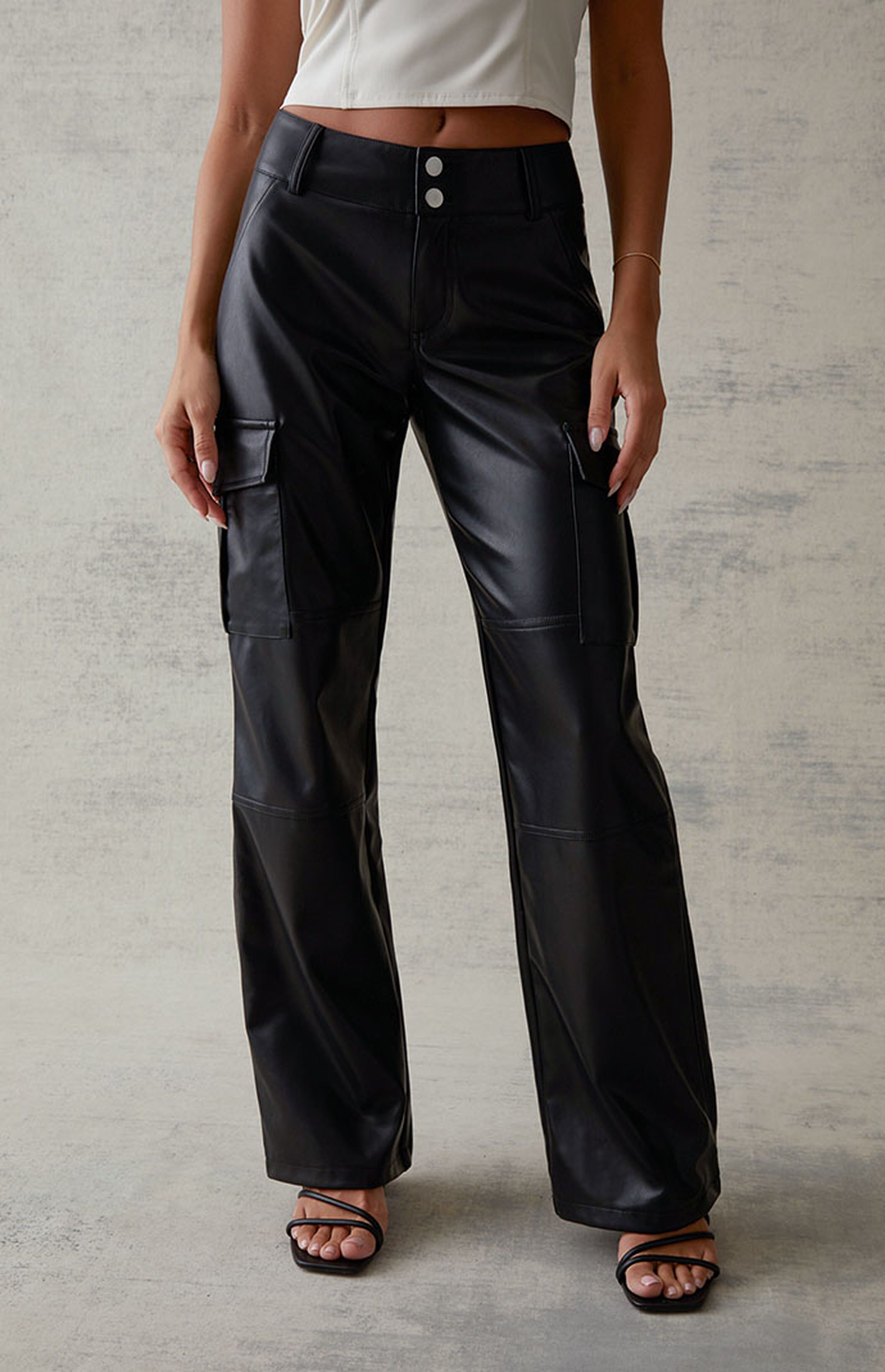 Kendall & Kylie Faux Leather Cargo Pants | PacSun