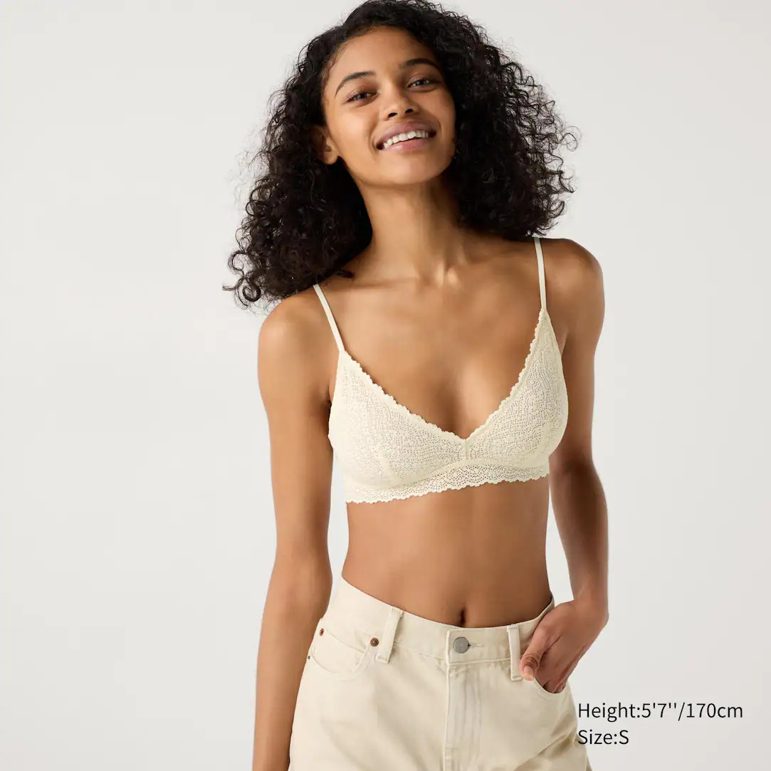 Wireless Bra (Stretch Lace, No Cup) | UNIQLO (UK)