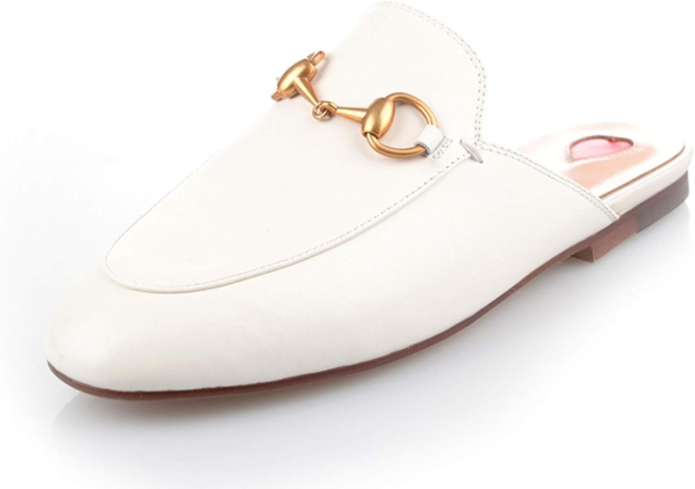 ENMAYER Women's Black Retro Fashion Loafers Round Toe Slip on Flat Outdoor Slippers with Furry an... | Amazon (US)