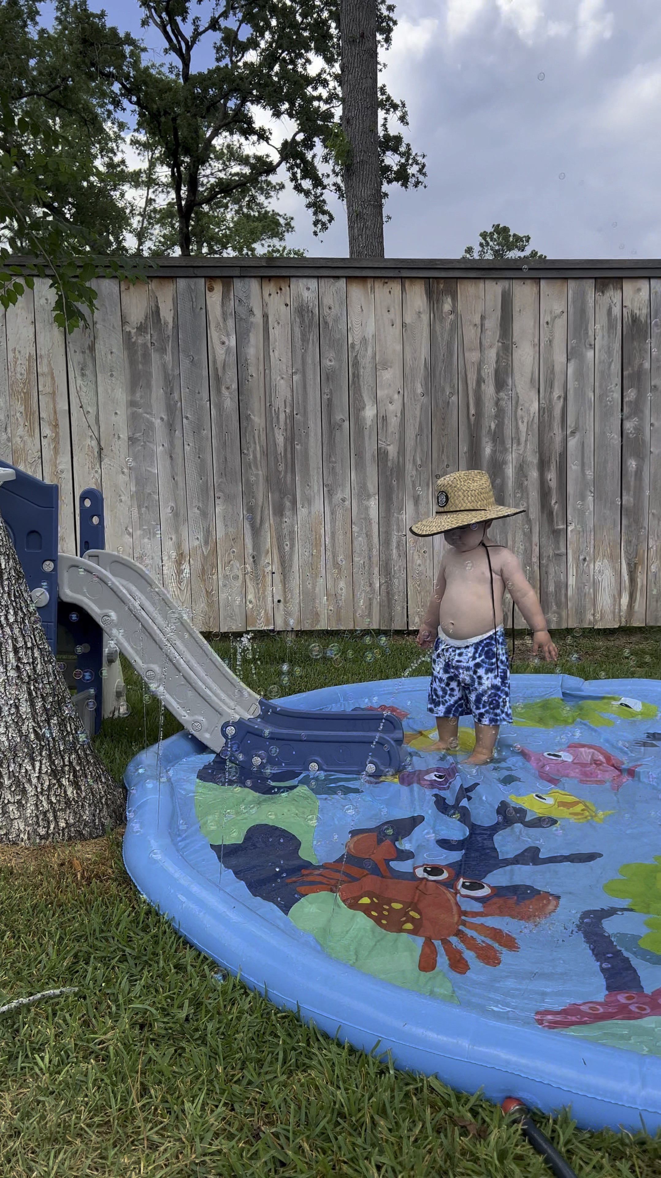 Such a fun little summer set up for your toddler! Our little guy has a blast every time I set this up for him😍☀️💙

Summer time fun, kids toys, water toys, toddler water toys, bubble machine, slide, water mat

#LTKSeasonal #LTKKids #LTKFamily