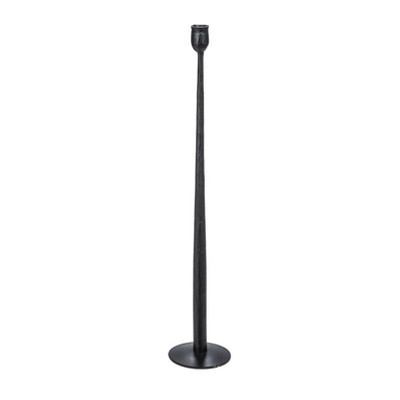 Storied Home Tall Hand-Forged Metal Taper Holder, Black | Target