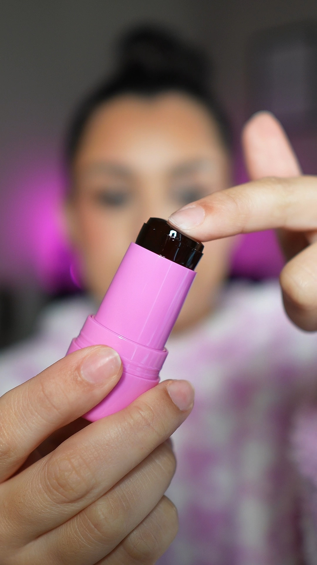 milk makeup jelly tint 👀 loving this new formula! easy to control and is very pigmented. lasts ALL day and hard to wash off so don’t get it on your hand 🥴 got shade burst! 

#LTKbeauty #LTKVideo