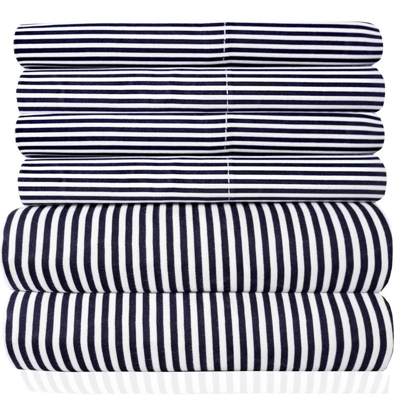 Loft Classic Striped Sheet Set with Bonus Pillowcases | Wayfair North America