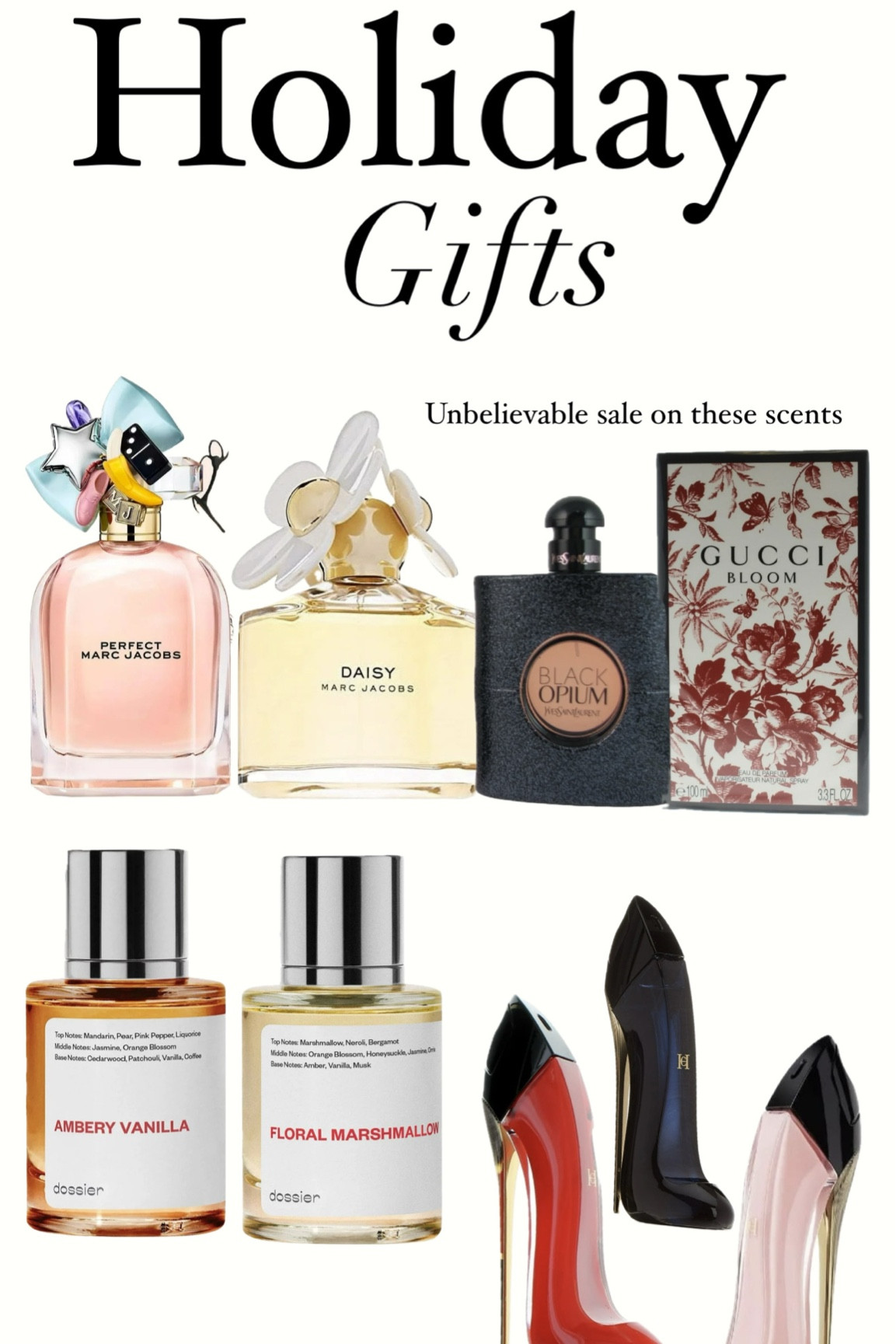 Unbelievable prices on these perfumes! Literally half the price any where else. Snag them now before they sell out! 

I purchased the Carolina Herrera, the dossier, and black opium! 

#LTKHoliday #LTKBeauty #LTKGiftGuide