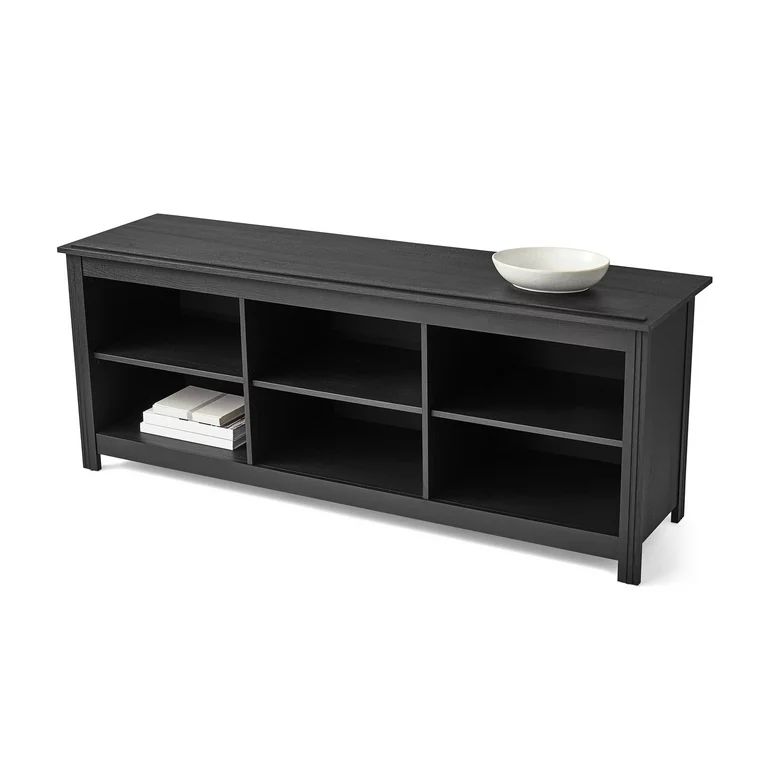 Mainstays Adjustable Shelf TV Stand for TVs up to 70", Black Finish | Walmart (US)