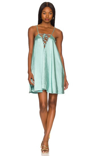 Kayleigh Mini Dress in Mermaid Green | Mint Green Dress | Teal Dress | Turquoise Dress | Revolve Clothing (Global)