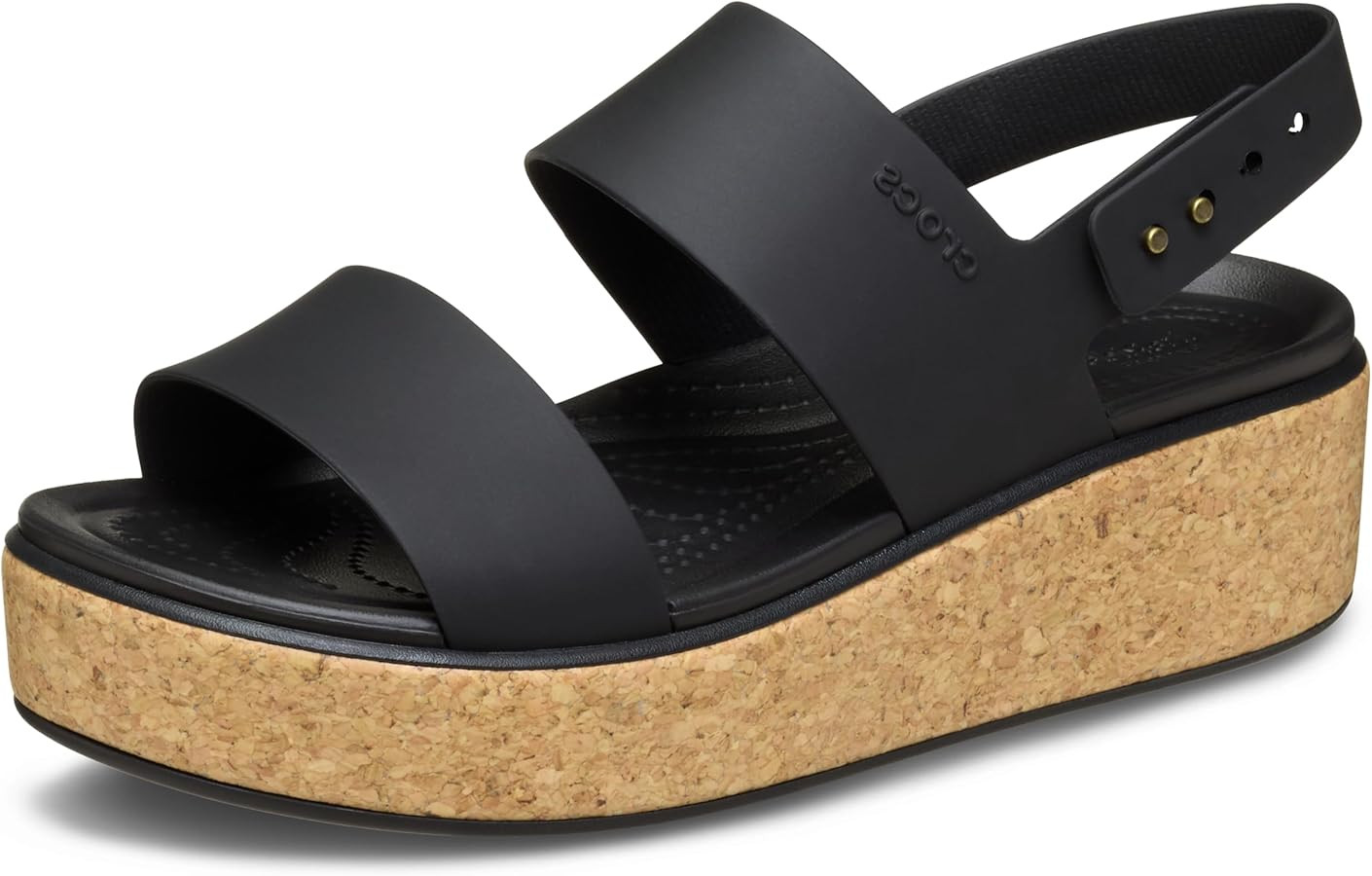 Crocs womens Brooklyn Cork Low Wedge | Amazon (US)