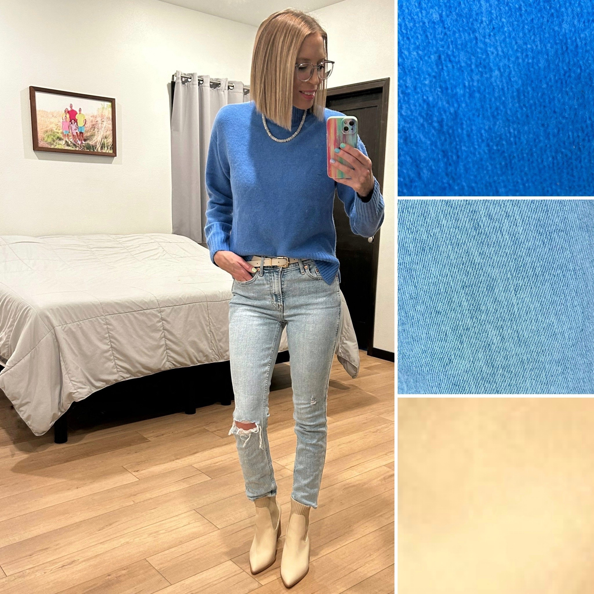 Spring fit check.
Booties I sized up a half a size.