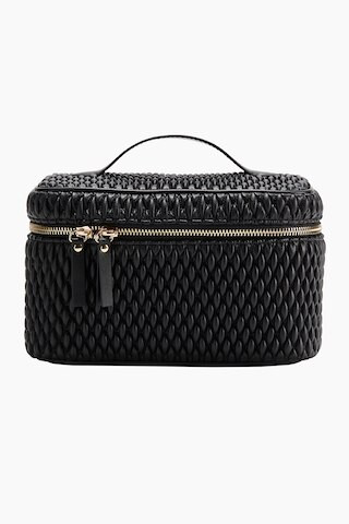 H & M - Quilted boxy make-up bag - Black | H&M (UK, MY, IN, SG, PH, TW, HK)