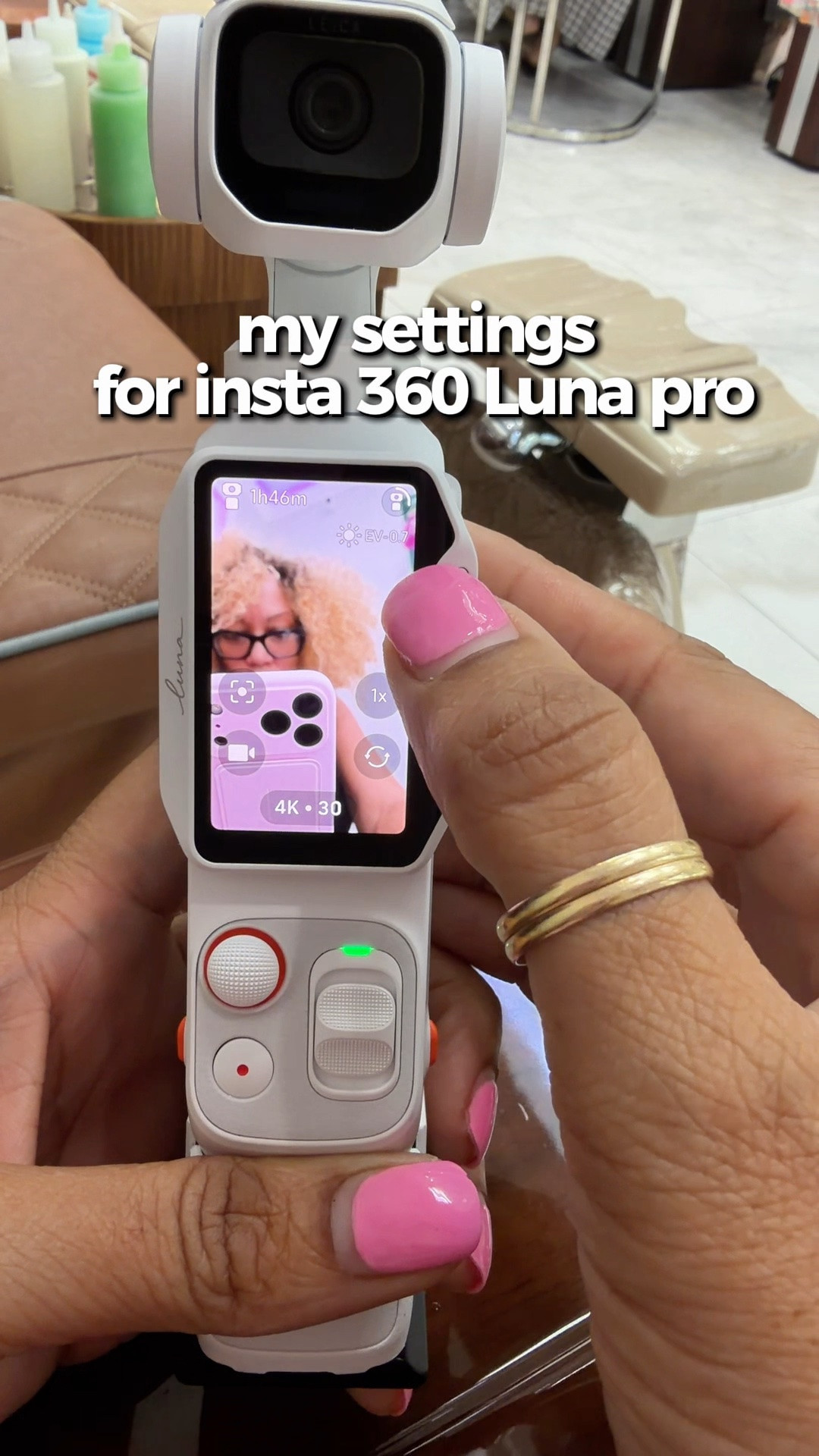Here are the settings I use on my Insta360 Luna Pro 🎥✨ Sharing them because I know one of the first questions we all have with a new camera is, “Okay…but what settings are you using?” 😩

These are the settings that are working for my content and the way I like my footage to look, so use them as a starting point and adjust for your lighting and filming style. Save this for the next time you pull out your Luna Pro. 💕

#Insta360LunaPro #CameraSettings #CreatorTech #VloggingCamera #ContentCreator

#LTKTravel