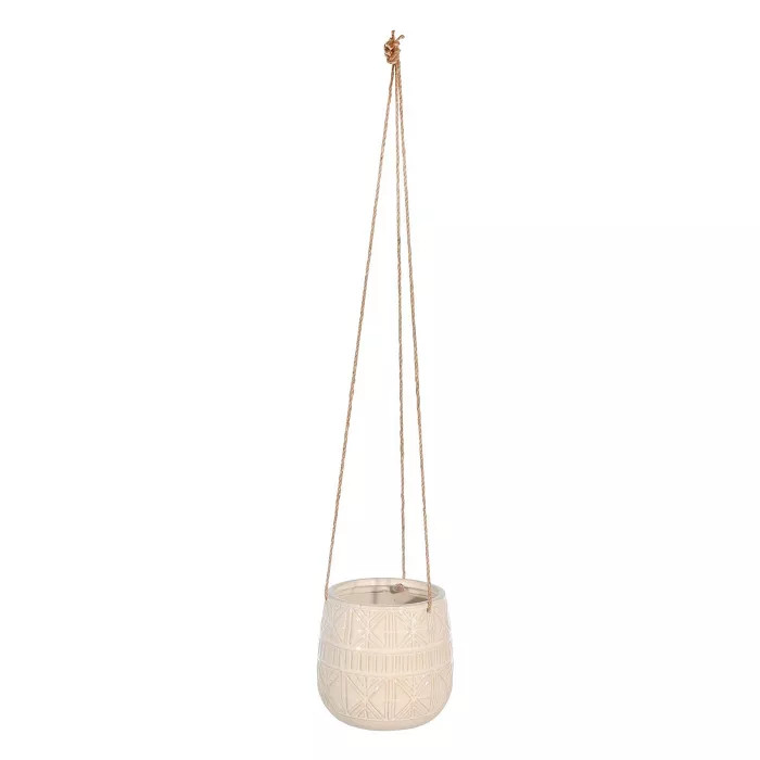 6" Ceramic Abstract Hanging Planter - Sagebrook Home | Target