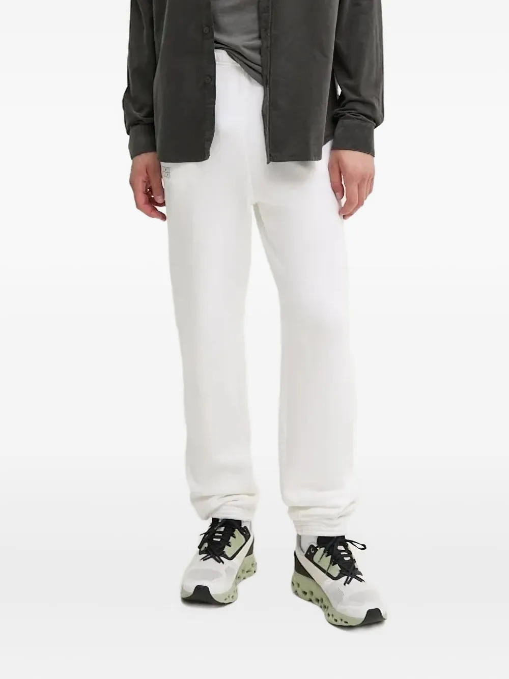 American Vintage logo-embroidered sweatpants - White | Farfetch Global