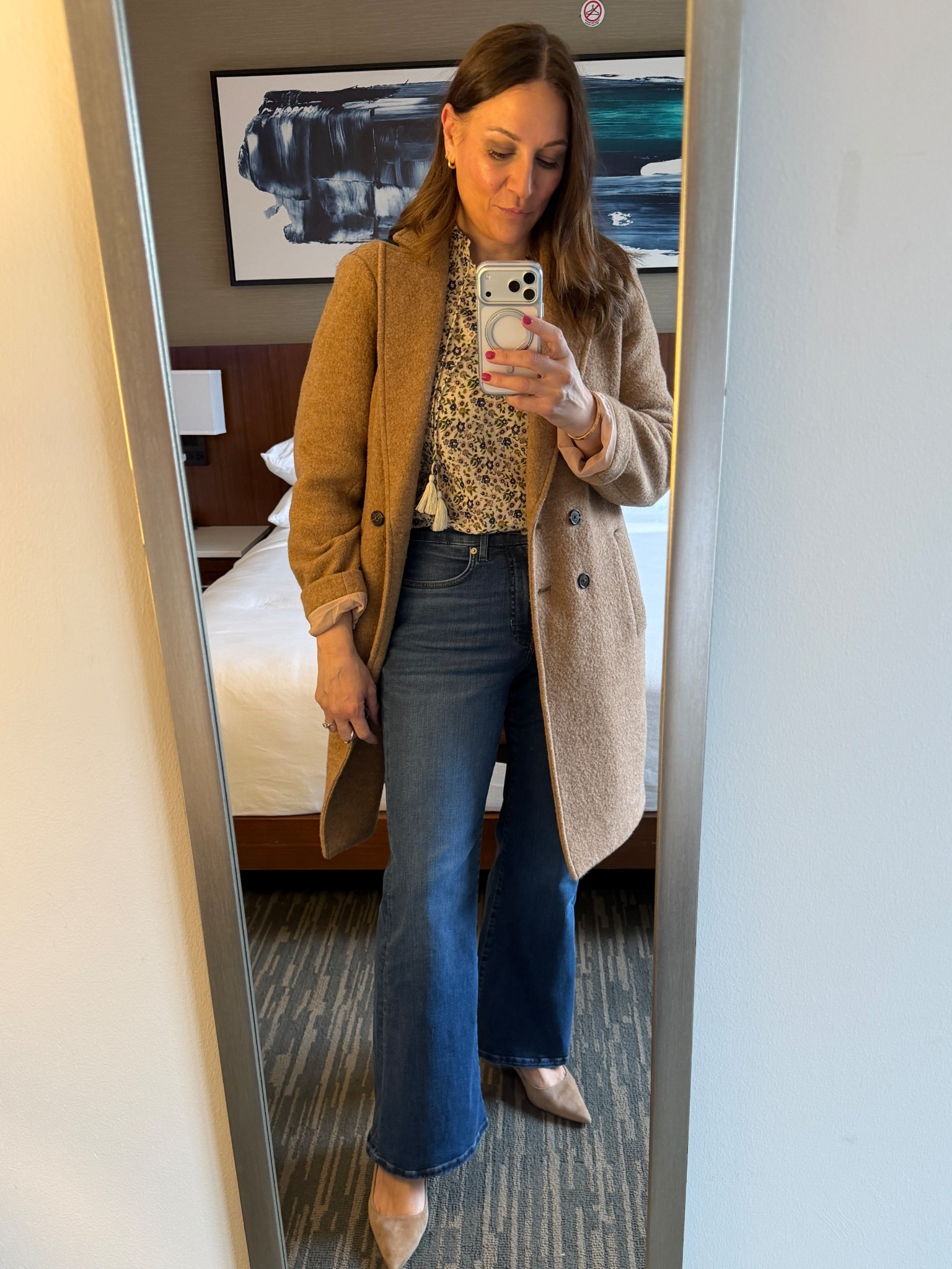 The perfect fitting and flattering flare jean.  

#LTKOver40 #LTKSaleAlert #LTKgrwm