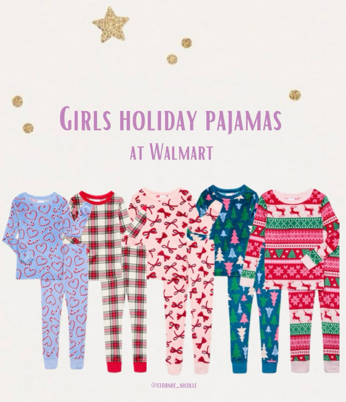 Walmart girl holiday pajamas! So adorable and affordable! 🩷🎄

#LTKKids #LTKGiftGuide #LTKSeasonal