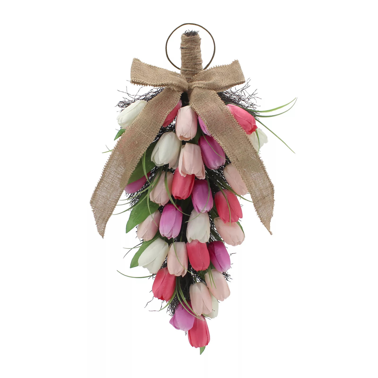 Everyday Decor Artificial Multi Tulip Teardrop Arrangement | Kohl's
