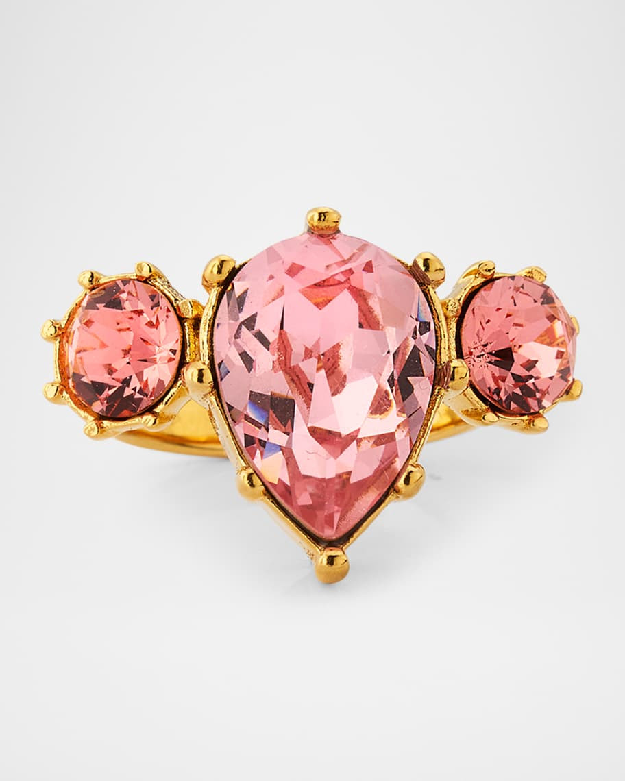 Oscar de la Renta Crystal Prong Ring | Neiman Marcus