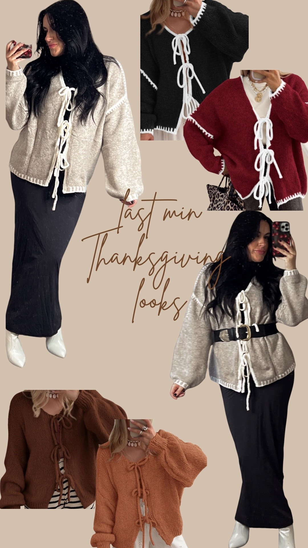 Last-minute Thanksgiving looks that will be here in time! This one will be good. All season too! This sweater could go with anything. Looks cute with jeans too for more of a casual look! #thanksgivinglook

#LTKHoliday #LTKSeasonal