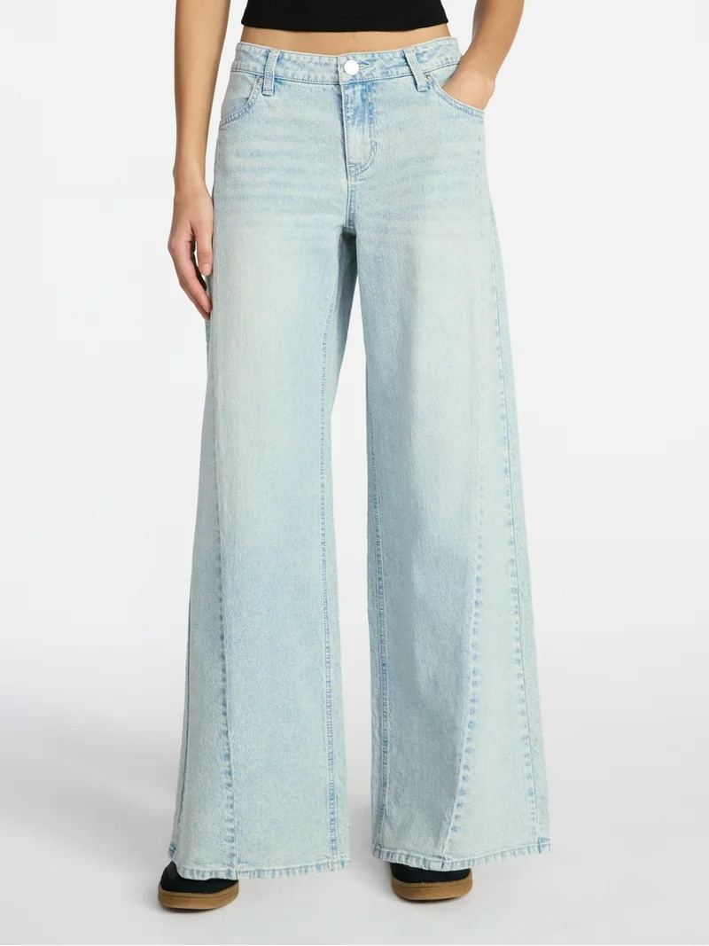 No Boundaries Extra Baggy Jeans, 32" Inseam, Women's 00-18 | Walmart (US)