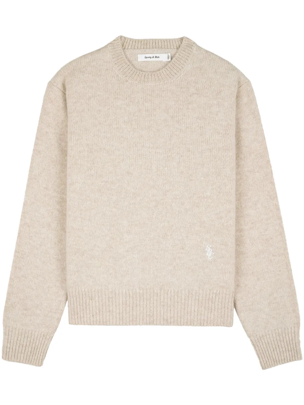 Sporty & Rich SRC Wool Jumper | Neutrals | FARFETCH | Farfetch Global